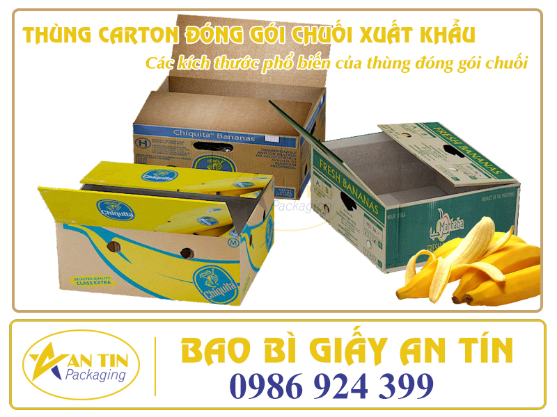 Quy cách thùng đóng gói chuối