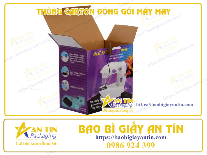Siêu Tiết Kiệm Chi Phí Với Thùng Carton Đóng Gói Máy May
