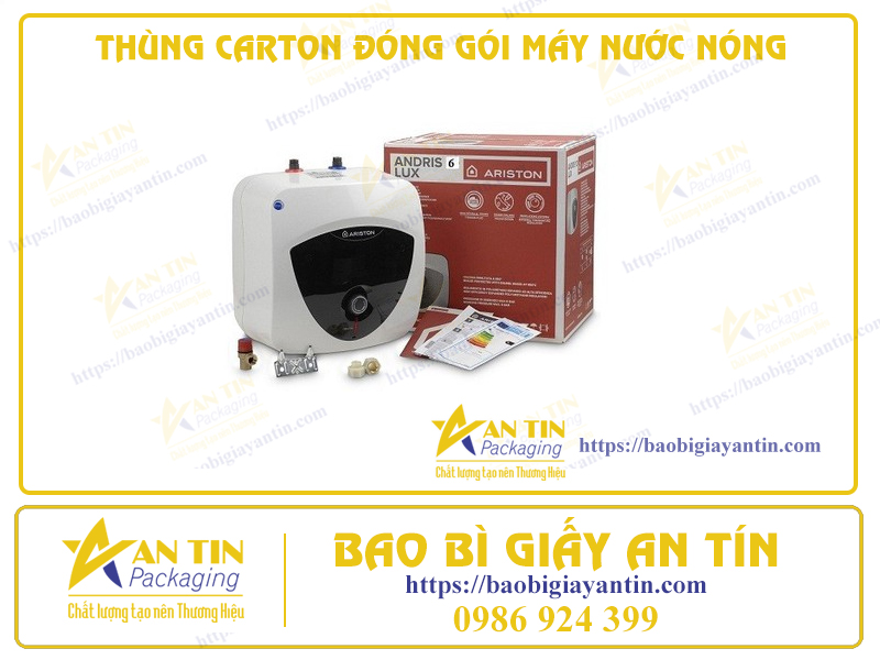 Thiết Kế Tiện Lợi: Thùng Carton Đóng Gói Máy Nước Nóng Dễ Dàng Vận Chuyển