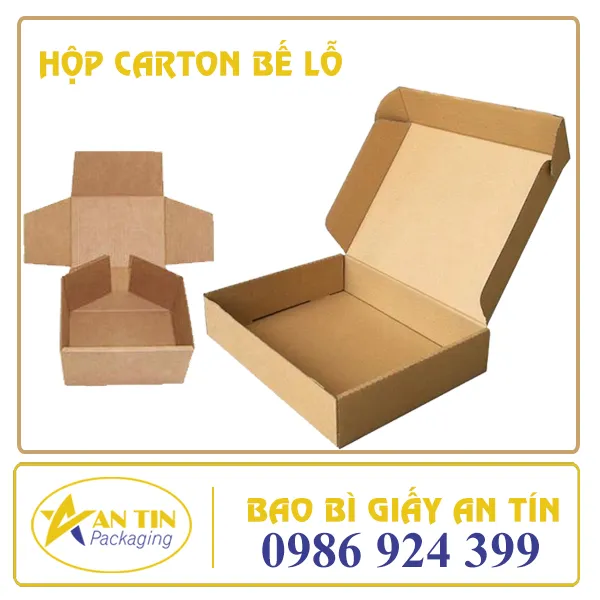 HỘP CARTON NẮP CÀI