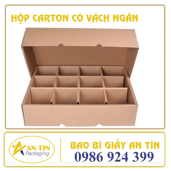 HỘP CARTON CÓ VÁCH NGĂN