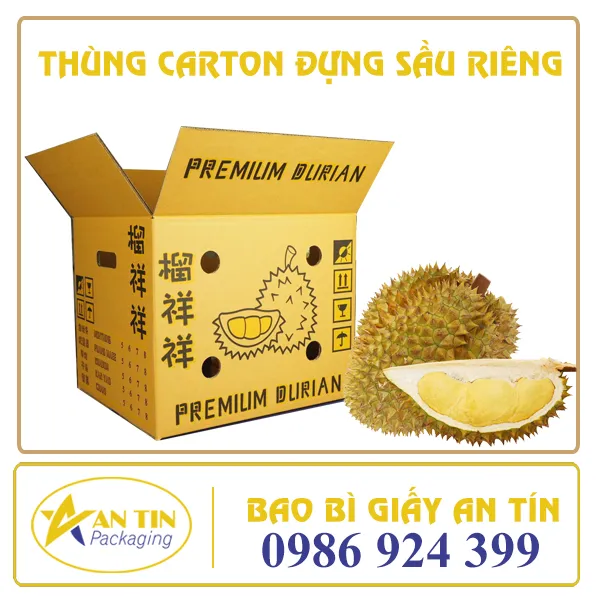 THÙNG CARTON ĐỰNG SẦU RIÊNG