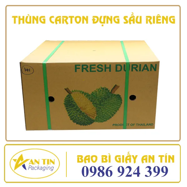 THÙNG CARTON ĐỰNG SẦU RIÊNG