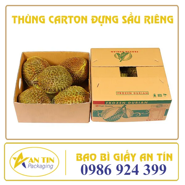 THÙNG CARTON ĐỰNG SẦU RIÊNG