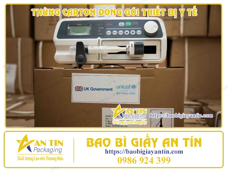 THÙNG CARTON ĐÁP ỨNG YÊU CẦU KỸ THUẬT CHO ĐÓNG GÓI THIẾT BỊ Y TẾ