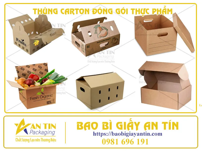 Bảo Vệ Thực Phẩm Tươi Sạch với Thùng Carton Đóng Gói Tiện Dụng!
