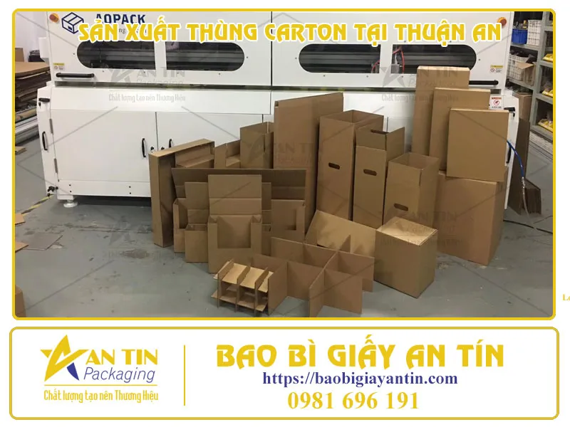 CÔNG NGHỆ MÁY MÓC HIỆN ĐẠI TRONG SẢN XUẤT THÙNG CARTON TẠI THUẬN AN