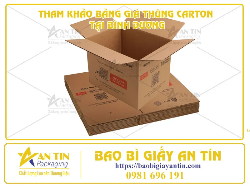 GIẢI PHÁP ĐÓNG GÓI TIẾT KIỆM - THAM KHẢO BẢNG GIÁ THÙNG CARTON TẠI BÌNH DƯƠNG