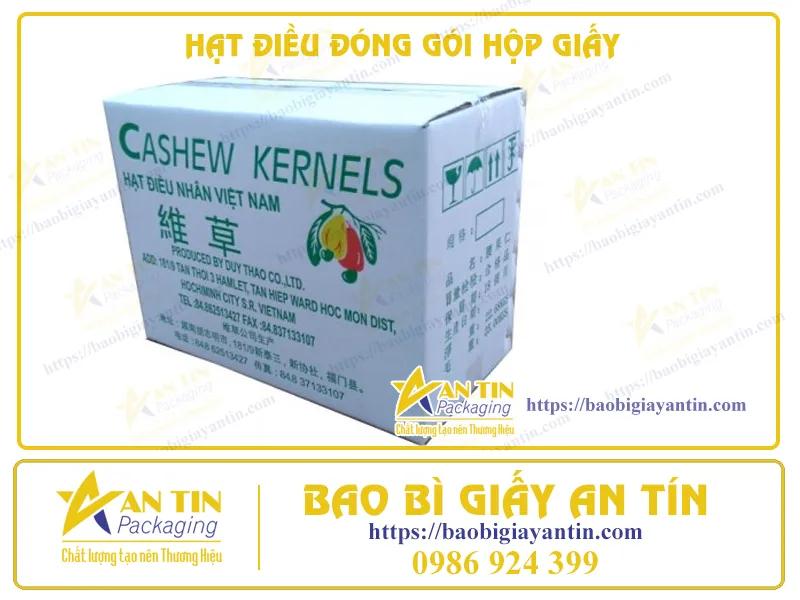 HẠT ĐIỀU ĐÓNG GÓI HỘP GIẤY - GIẢI PHÁP CHUYÊN NGHIỆP VÀ THẨM MỸ