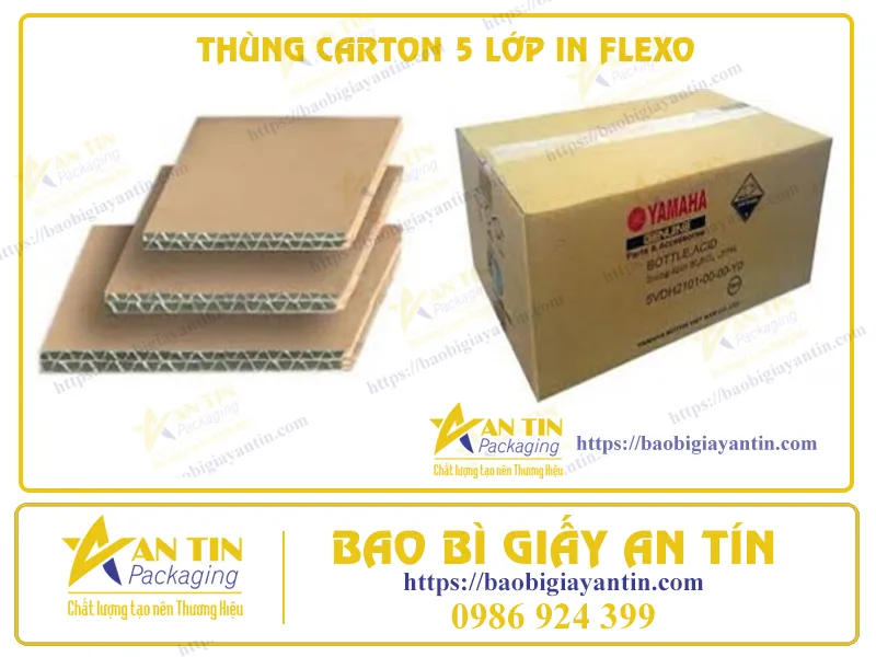 HIỆU QUẢ VÀ TIẾT KIỆM: THÙNG CARTON 5 LỚP IN FLEXO ĐẢM BẢO GIÁ TRỊ VÀ CHẤT LƯỢNG