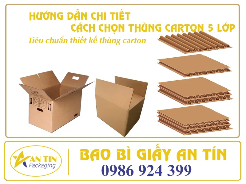 HƯỚNG DẪN CHI TIẾT CÁCH CHỌN THÙNG CARTON 5 LỚP