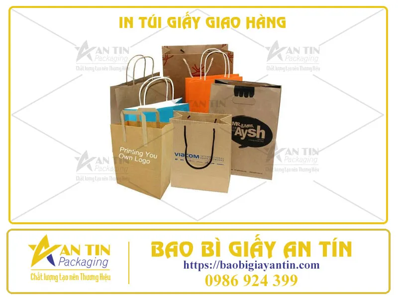 IN TÚI GIẤY GIAO HÀNG - CHÌA KHÓA THÀNH CÔNG TRONG VẬN CHUYỂN GIAO NHẬN