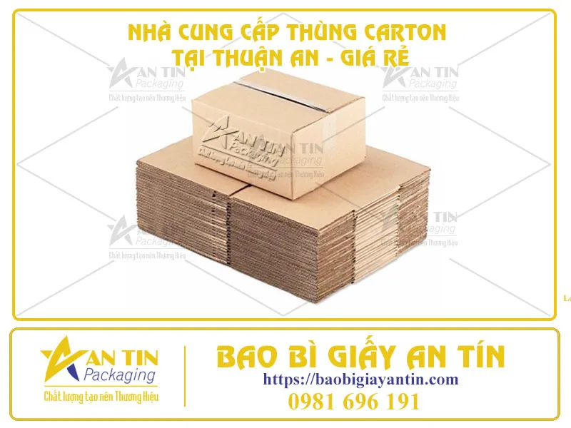 NHÀ CUNG CẤP THÙNG CARTON TẠI THUẬN AN - GIÁ RẺ, CHẤT LƯỢNG, GIAO HÀNG TẬN NƠI