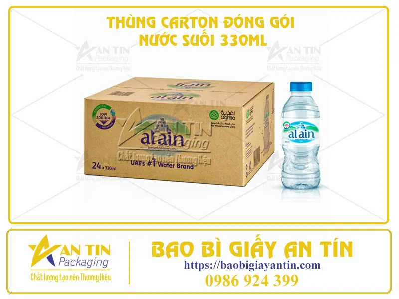 PHÂN LOẠI 2 CÔNG NGHỆ IN ẤN THÙNG CARTON ĐÓNG GÓI  NƯỚC SUỐI 330ML