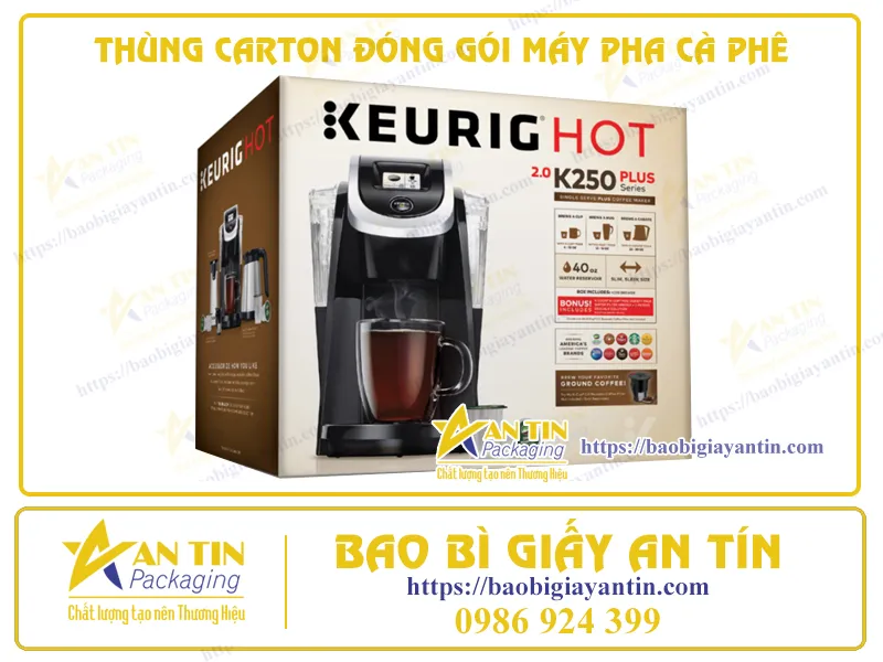 THÙNG CARTON ĐÓNG GÓI MÁY PHA CÀ PHÊ CHUYÊN NGHIỆP DÀNH CHO DOANH NGHIỆP