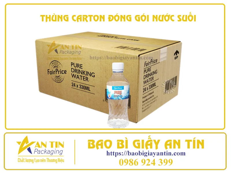 TOP 5 LÝ DO SỬ DỤNG THÙNG CARTON ĐÓNG GÓI NƯỚC SUỐI