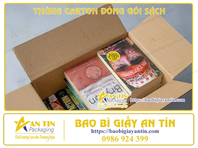THÙNG CARTON ĐÓNG GÓI SÁCH THEO YÊU CẦU - NÂNG NIU TRỌN VẸN TỪNG CON CHỮ