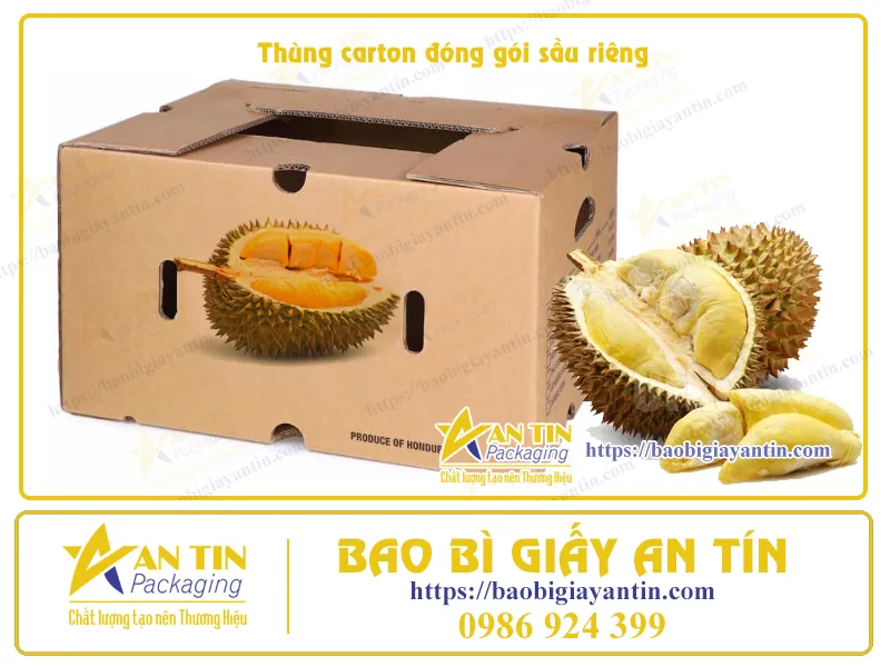 Sản Phẩm Đặc Biệt Thùng Carton 7 Lớp Sầu Riêng Chống Thấm - Đẳng Cấp và Tiện Lợi
