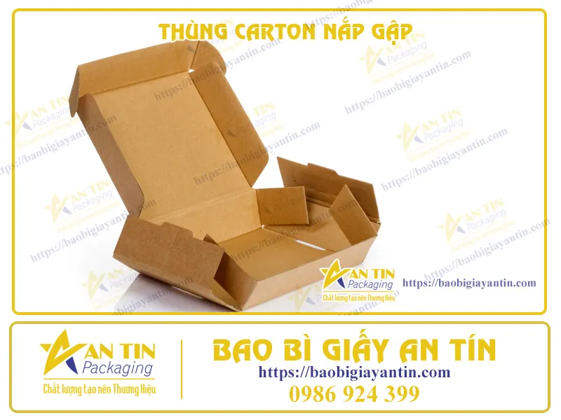 5 TÍNH NĂNG TUYỆT VỜI CỦA THÙNG CARTON NẮP GẬP - TIẾT KIỆM THỜI GIAN ĐÓNG GÓI