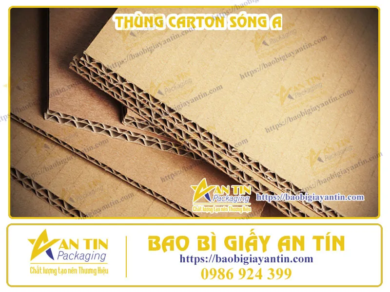 THÙNG CARTON SÓNG A CHỊU LỰC TỐT - CHUYÊN ĐÓNG GÓI HÀNG NẶNG VÀ XUẤT KHẨU
