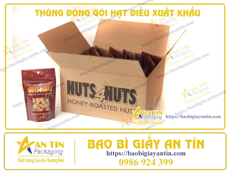 5 TIÊU CHUẨN CỦA THÙNG ĐÓNG GÓI HẠT ĐIỀU XUẤT KHẨU