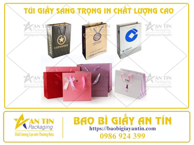 TÚI GIẤY SANG TRỌNG IN CHẤT LƯỢNG CAO - SỰ LỰA CHỌN TINH TẾ