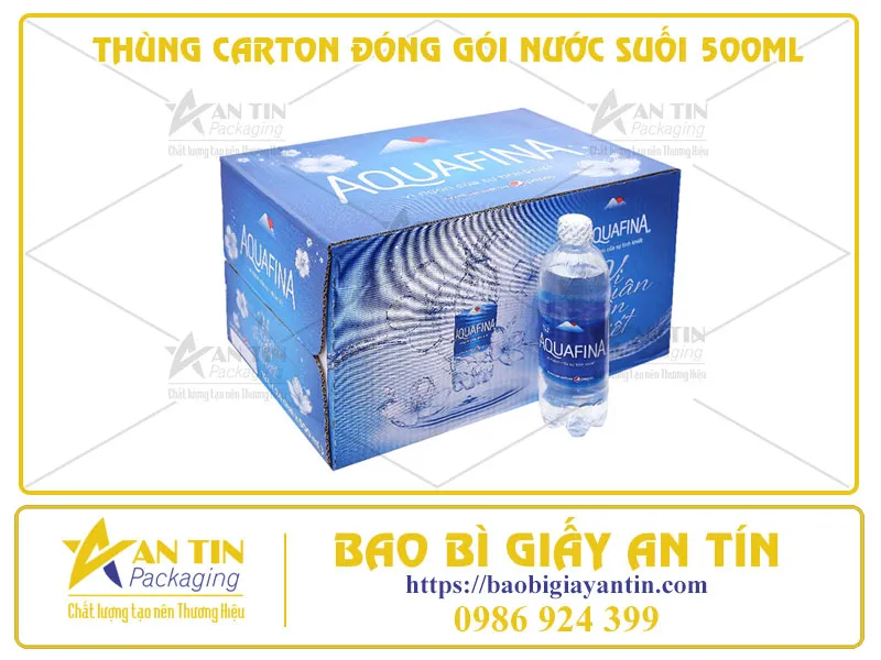 ƯU ĐIỂM VÀ NHƯỢC ĐIỂM THÙNG CARTON ĐÓNG GÓI NƯỚC SUỐI 500ML