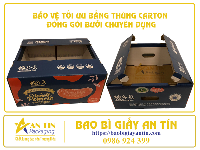 Thùng carton đóng gói bưởi chất lượng
