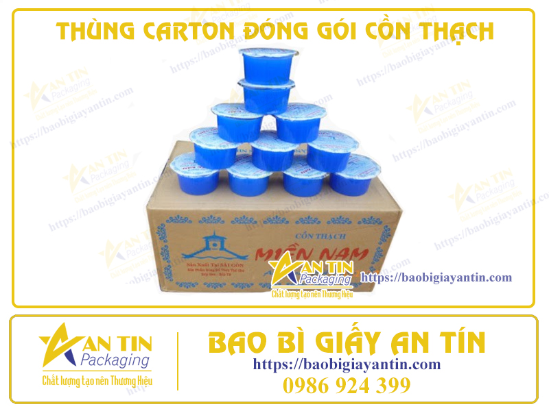 Thùng Carton Đóng Gói Cồn Thạch Thiết Kế Riêng - Đáp Ứng Mọi Yêu Cầu Đóng Gói