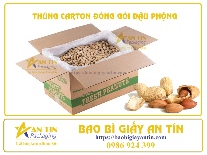 Thùng carton đóng gói đậu phộng