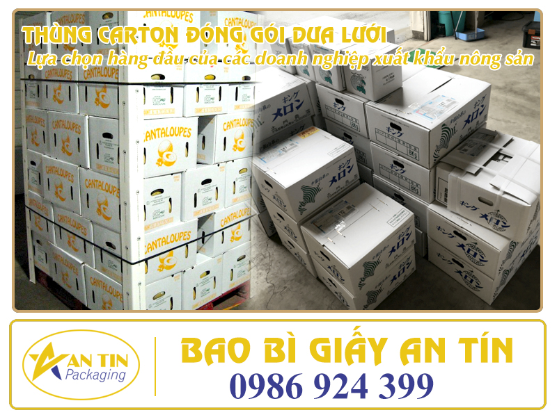 Thùng carton đóng gói dưa lưới