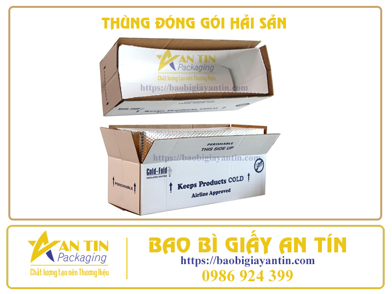 Thùng carton đóng gói hải sản