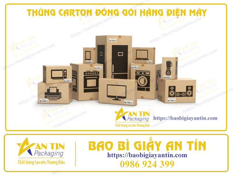 Thùng Carton Đóng Gói Hàng Điện Máy Chất Lượng Cao - Chống Va Đập, Chống Thấm Nước