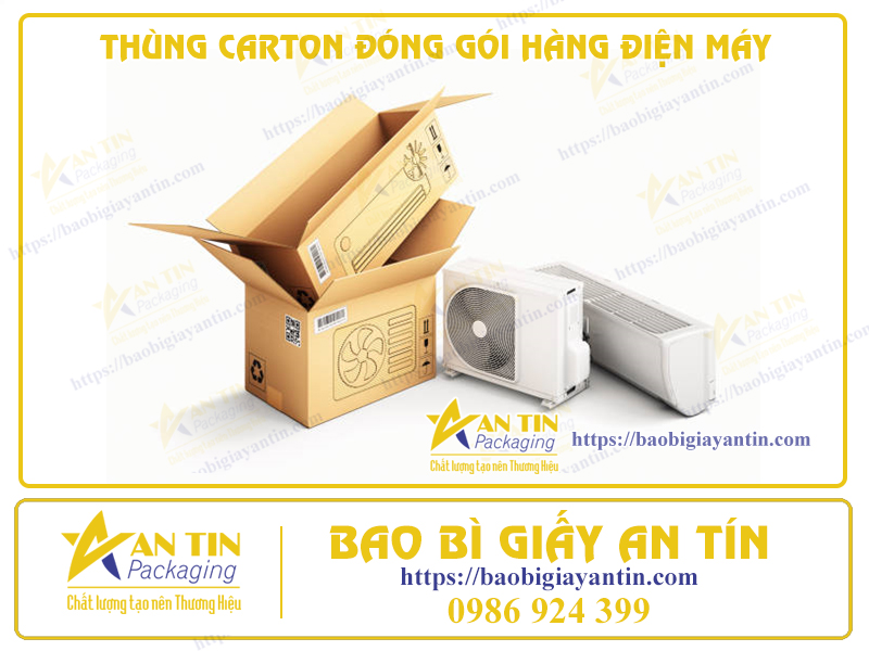 Thùng Carton Đóng Gói Hàng Điện Máy Chất Lượng Cao - Chống Va Đập, Chống Thấm Nước