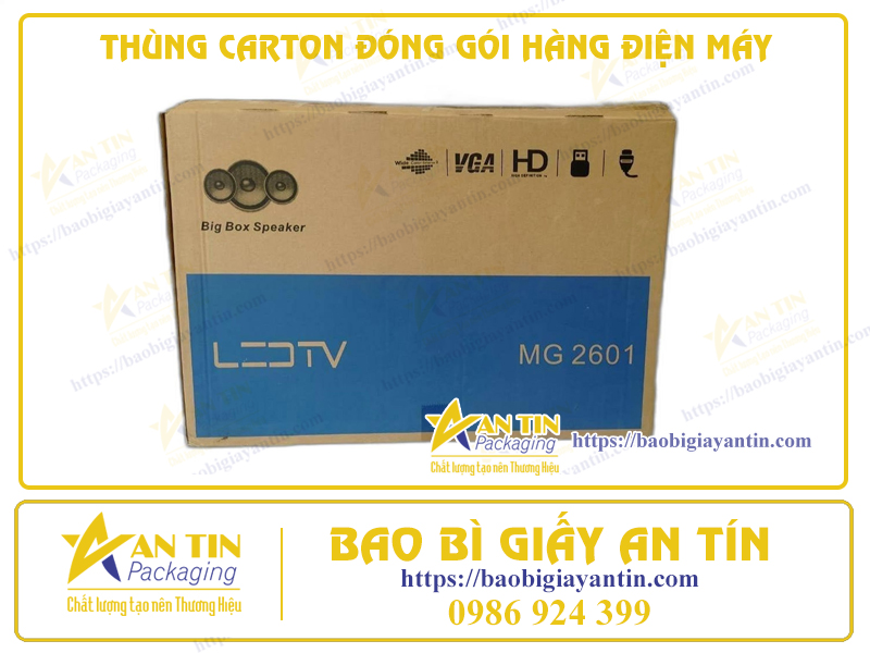 Thùng Carton Đóng Gói Hàng Điện Máy Chất Lượng Cao - Chống Va Đập, Chống Thấm Nước