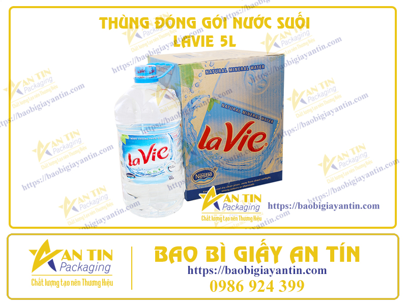 Thùng carton đóng gói nước suối 5l là dạng thùng như thế nào?