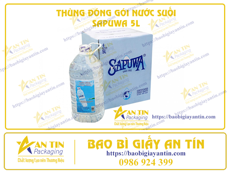 Thùng carton đóng gói nước suối 5l là dạng thùng như thế nào?