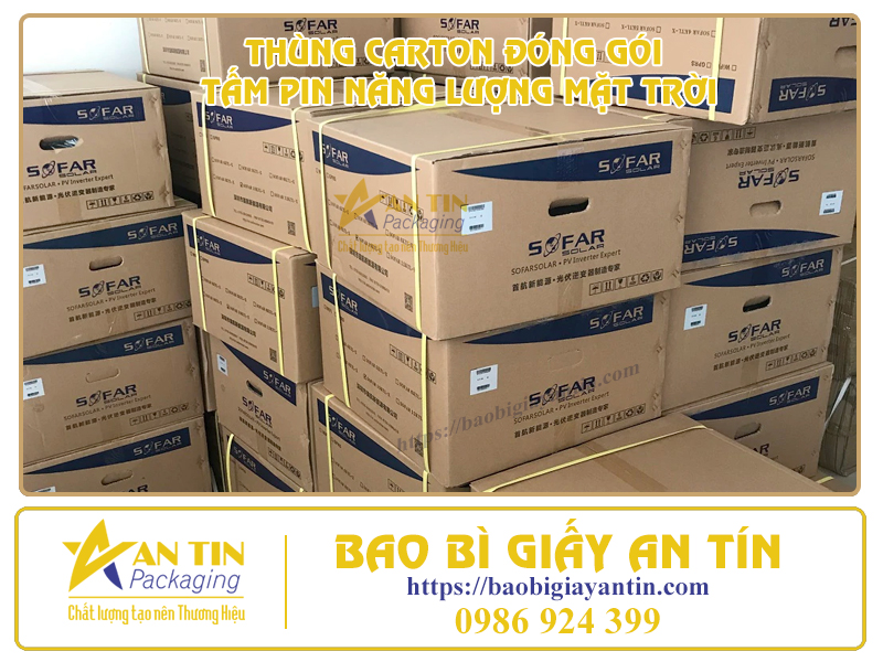 Thùng carton đóng gói tấm pin mặt trời chất lượng