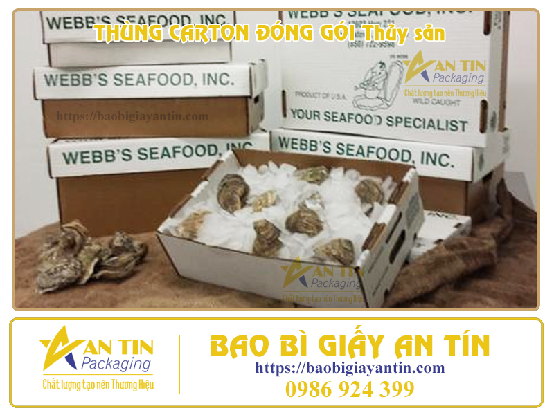 Thùng carton đóng gói thủy hải sản