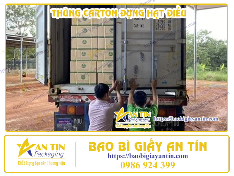 Thùng carton đựng hạt điều - sự lựa chọn thông minh Trong đóng gói và vận chuyển