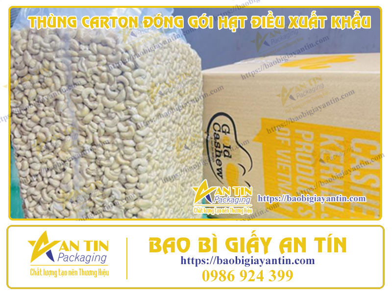 Thùng Carton - Giải Pháp Tiện Lợi Cho Hạt Điều Đóng Gói Xuất Khẩu