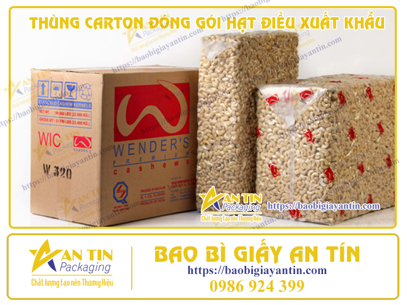 Thùng Carton - Giải Pháp Tiện Lợi Cho Hạt Điều Đóng Gói Xuất Khẩu