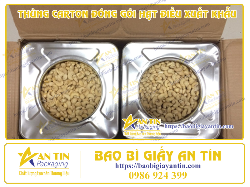 Thùng Carton - Giải Pháp Tiện Lợi Cho Hạt Điều Đóng Gói Xuất Khẩu