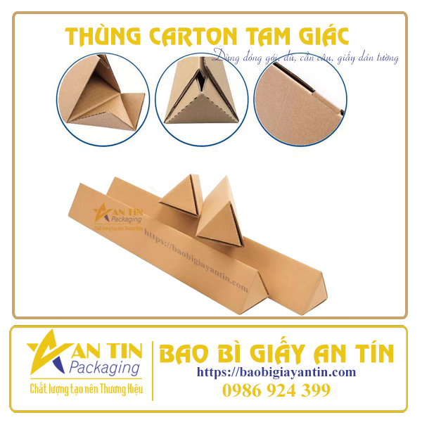 Cấu tạo thùng carton tam giác