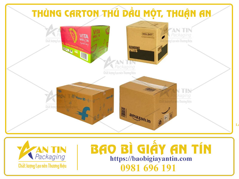 THÙNG CARTON THỦ DẦU MỘT, THUẬN AN - IN ẤN THEO YÊU CẦU, GIAO HÀNG TẬN NƠI