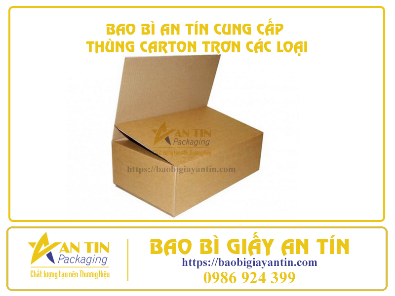 Thùng carton trơn nắp chồm