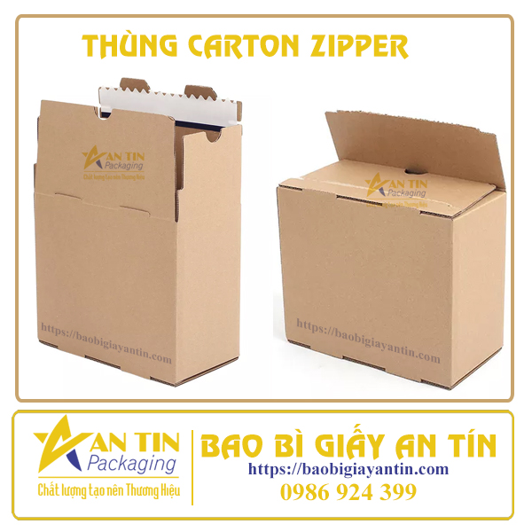 Thùng carton zipper An Tín Packaging