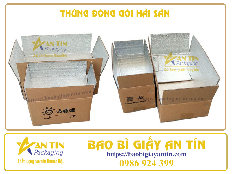 Thùng đóng gói hải sản chất lượng