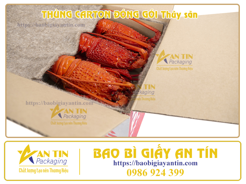 Thùng đóng gói thủy sản chất lượng