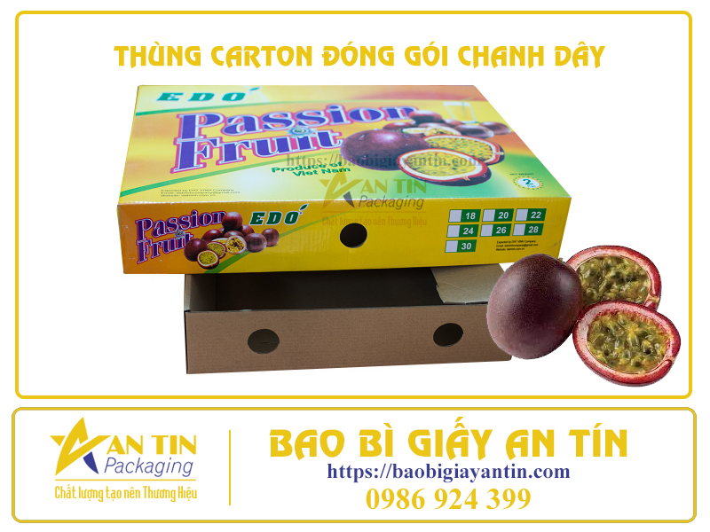 Thùng giấy carton đóng gói chanh dây